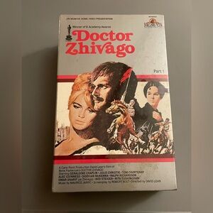Doctor Zhivago 1980 VHS Big Book Box Part 1 & 2 MGM/UA Home Video Sealed